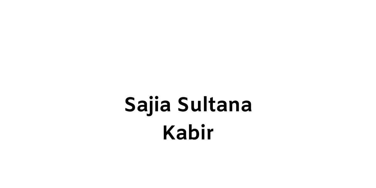 Sajia Sultana Kabir