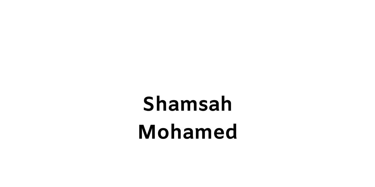 Shamsah Mohamed