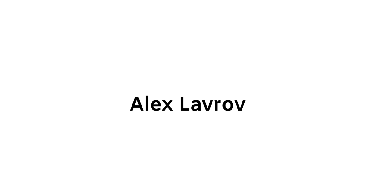 Alex Lavrov