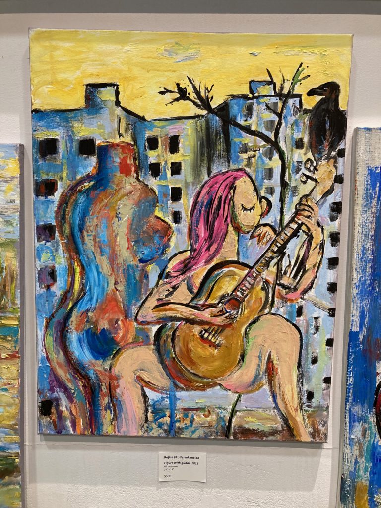 Figure with guitar, 2018