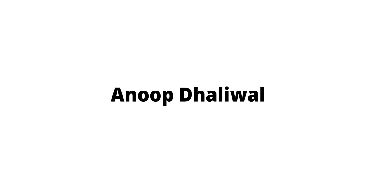 Anoop Dhaliwal